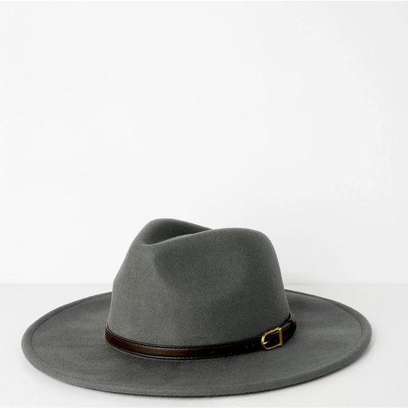 LULU'S NWOT Springsteen Grey Wool Hat - Picture 3 of 10